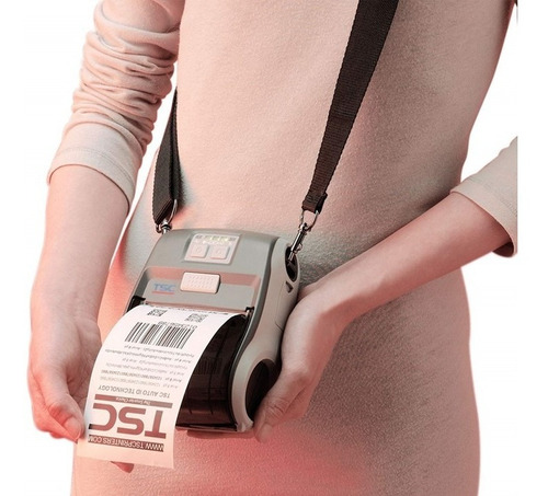 Impresora Móvil De Ticket Y Etiquetas Tsc Alpha 3r Bluetooth Color Gris