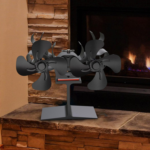Fan De Chimenea Accionada Por Calor Con Aluminio De Poco
