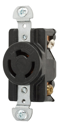 Contacto Sencillo 3p 3h 20 Amp 125/250v Wd- 7310b Arrow Hart Color Negro