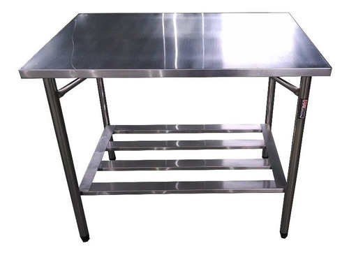 Mesa De Serviço 100% Inox 140x70x85 Sob Medida Promaq