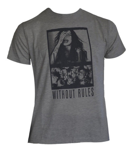 Remera T-shirt 100% Algodón Estampado Without Rules - Mira