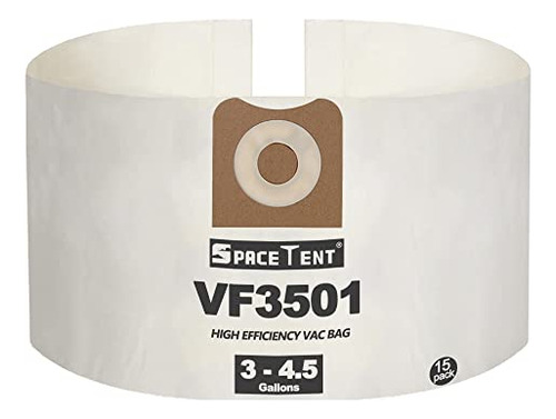 15 Pack Vf3501 Filter Bags, Compatible With Ridgid & Wo...