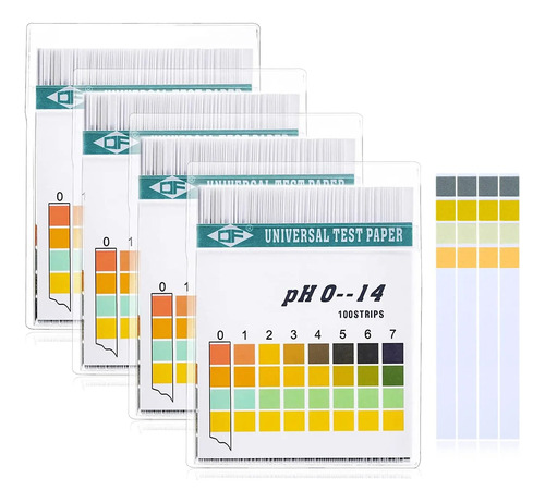 Tiras De Papel Indicador Ph 0-14 Acido/alcalino Caja X100