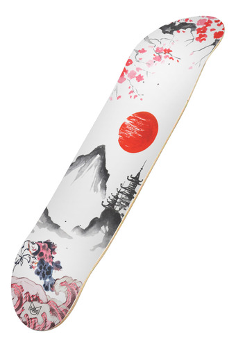 Tabla Maple Canadiense Profesional Musa Para Patinetas Skate Color Sakura