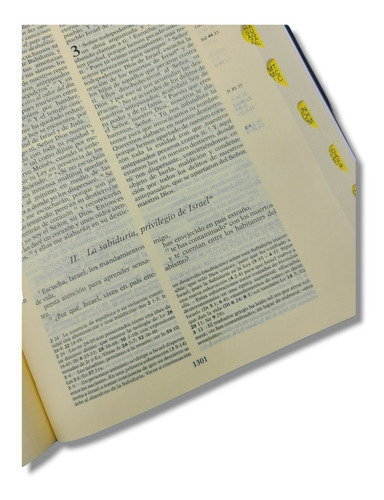 Imagen 3 de 6 de Biblia Catolica De Jerusalen Tamaño Manual Vinil Azul Indice