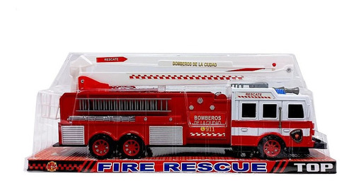 Camion Bombero Grua A Friccion 43 Cm Lny 8855 Loonytoys