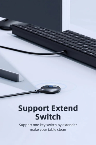 Imagem 3 de 4 de Chaveador Switcher Unnlink 4k Kvm Hdmi Usb Com Extensor