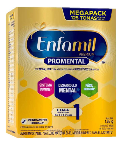 Fórmula Infantil Enfamil Premium 1 Mfgm - Caja 1650 G