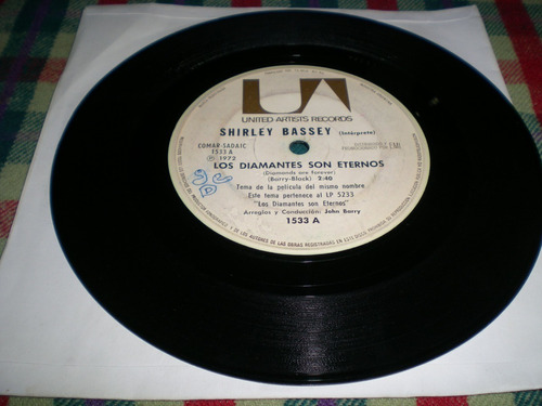 Shirley Bassey / Los Diamantes Son Eterno Vinilo Simple (c3)