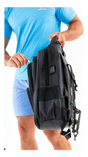 Mochila Urbana Irun Profession Porta Notebook C / Candado Negro Liso
