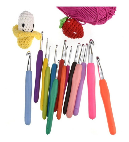 Kit De Crochet - 19 Agujas De Tejer Y Accesorios
