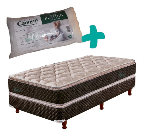 Sommier Plaza Media Cannon Exclusive 100x190 Pillow + Almo !