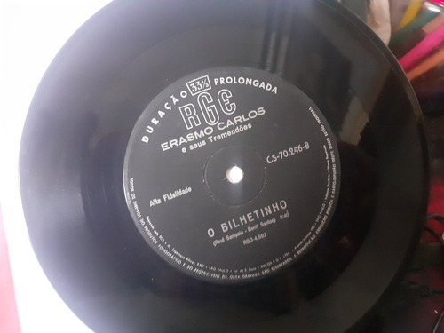 Erasmo Carlos O Tremendao/ O Bilhetinho Compacto Capa Orig (Usado)