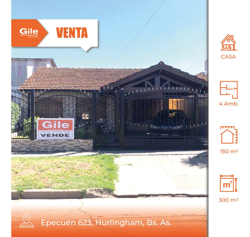  Venta Casa Hurlingham 4 Ambientes - Gile Propiedades