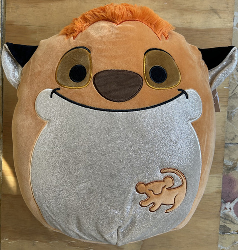 Peluche Squishmallow The Lion King Timon Rey Leon Disney Color Naranja Claro