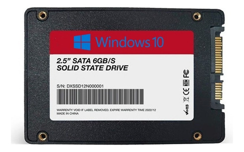 SSD de 120 GB con Windows instalado, color negro - blanco