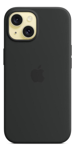Capa Com Magsafe Para iPhone 15, Apple, Silicone, Preto