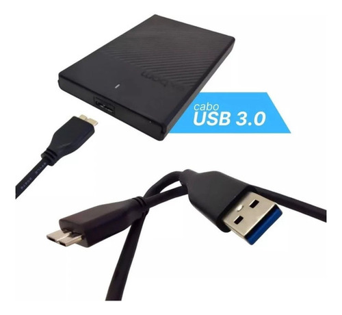 Case Externo Portátil Exbom Cghd-36 2.5 Usb 3.0 - Preto
