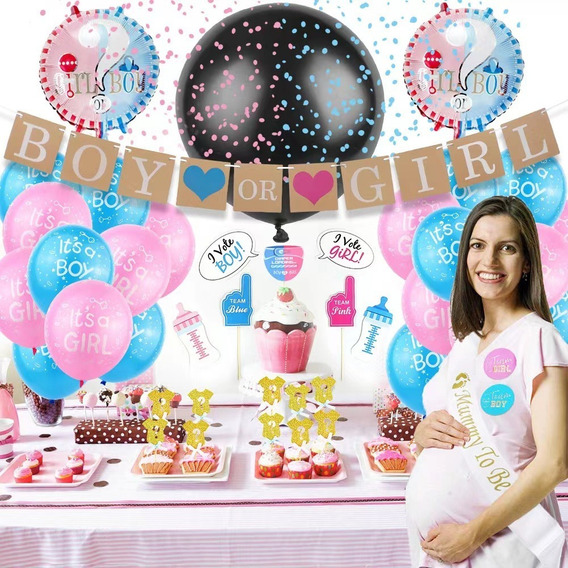 Kit Completo De Revelacion Fiesta De Genero De Tu Bebe Meses Sin Intereses