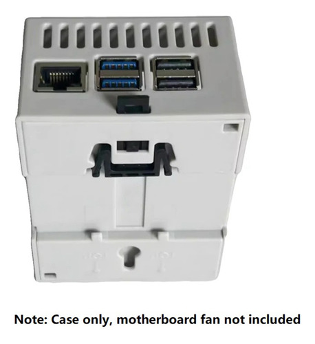Para Raspberry Pi 5 Case Din Rail Shell Para Rpi 5 Pi 5