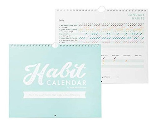 Calendario De Habitos Y Planificador De Listas De Prensa Pa