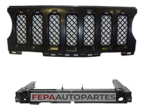 Parrilla Rejilla Frontal Jeep Patriot 10 / Interior Negra  