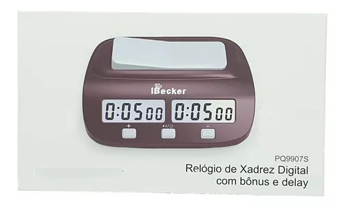 Relógio e Temporizador de Xadrez Universal - Preto, Atributos de