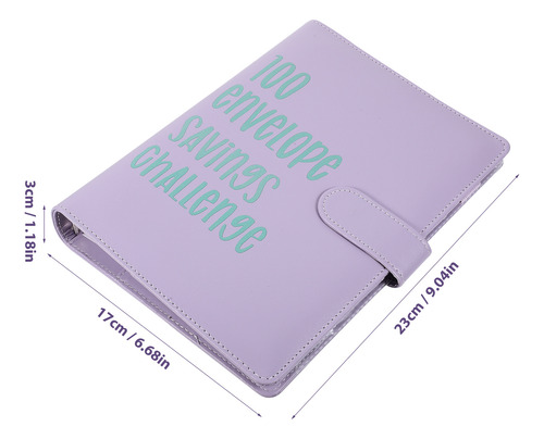 1 Juego De Hojas De Encuadernación Budget Planner Challenge