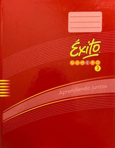 Cuaderno Tapa Dura Liso Nº3 Éxito 48 Hj Rayadas Rojo 