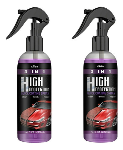 P4 3 En 1 Spray De Recubrimiento Rápido Para Automóviles De