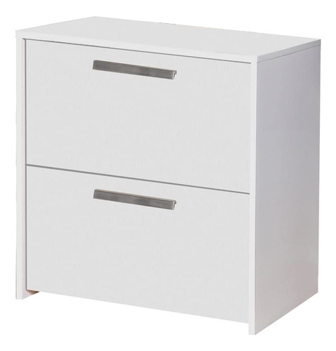 Urbanpro 2 Drawer Modern Wood Lateral File Cabinet In White