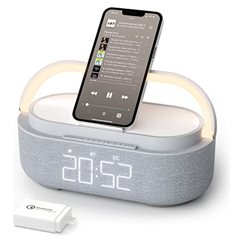 Nuevo Altavoz Bluetooth Bluetooth Con Reloj De Alarma Znr6e