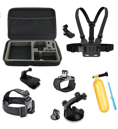 Kit De Acessórios Gopro Hero 7/6/5/4/3 Plus Maleta G Tripé 