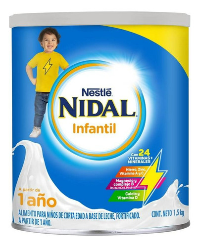 Alimento Para Niños Nidal En Polvo 1.5kg Sabor Regular