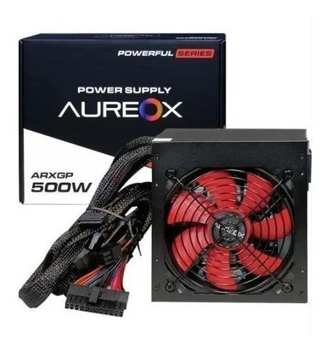 Fuente de alimentación para PC Aureox Powerful Series ARXGP-500W 500W negra 230V