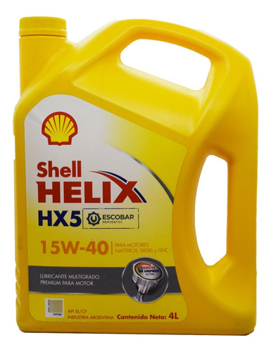 Aceite Helix Hx5 15w-40 Sl/cf Volkswagen G 052107k4