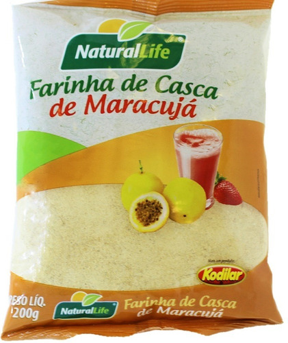 Kit 6 Und Farinha De Casca De Maracujá 200g Natural Life