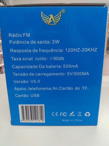 Imagem 3 de 3 de Alto Falante Portátil Altomex Al 2181 Com Suporte Celular