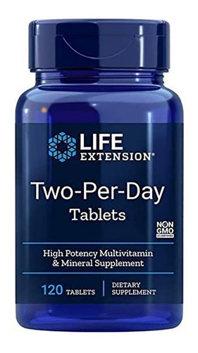 Life Extension Dos Por Día Multivitamina 120 Comprimidos