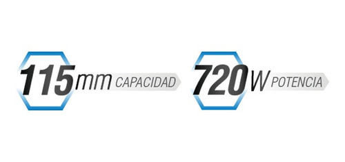 Imagen 3 de 5 de Amoladora Angular 115mm 720w Thunderplus Tl00450