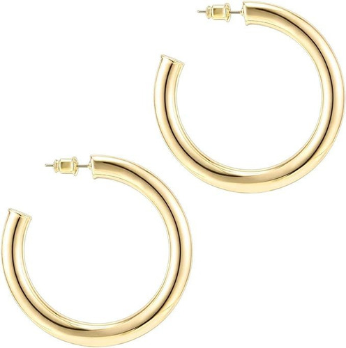 Aretes Oro 14k Arracadas Estilo Moda Para Mujer Pendientes