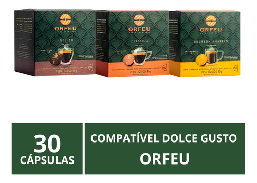 30 Cápsulas Para Dolce Gusto®, Café Orfeu