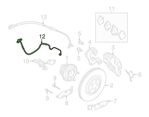 Sensor Pastilha Diant Jaguar F-type Conversí 3.0 Scv6 2016
