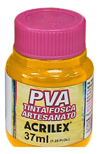 Tinta Fosca Para Artesanato 37ml Amarelo Gema (1/12)