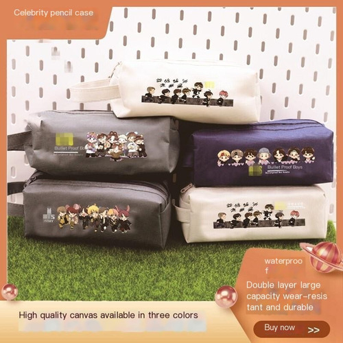 Estuche De Lona De Gran Capacidad Bts