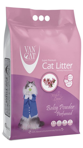Arena Para Gatos Van Cat Litter Baby Powder 10 Kg