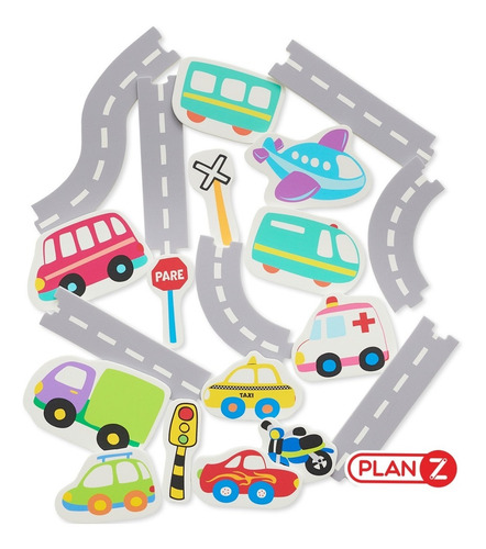 Imagen 4 de 10 de Autos Imantados P Pizarron Infantiles Juguete Didactico Niño