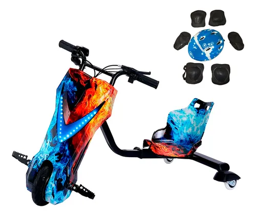 comprar Triciclo Elétrico Drift Patinete 250w Bluetooth Led Infantil