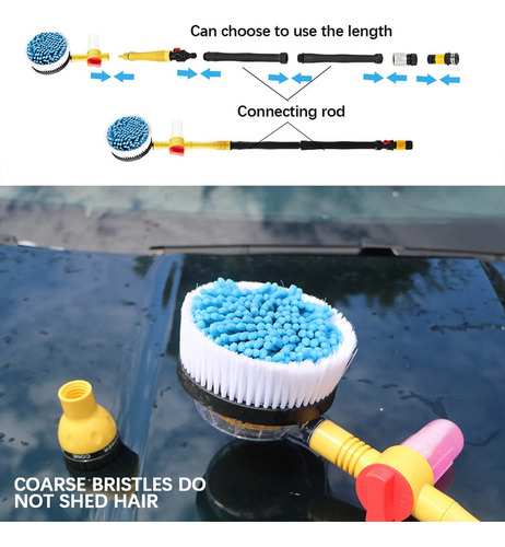 Kit Rotativo De Lavagem De Carros Com Dispensador De Sabão E