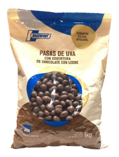 Pasas De Uvas Con Chocolate Argenfrut X1kg - Cotillón Waf